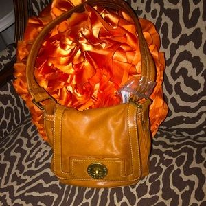 Small Caramel Soft Leather Handbag